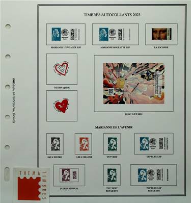 Feuille autocollants 2023 Louvre Standard Editions Ceres FF23ATC