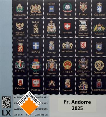 Feuilles Luxe ANDORRE Francais 2025 DAVO 1555