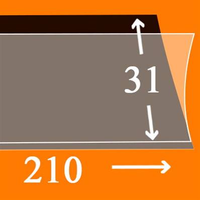 25 bandes Hawid simple soudure fond noir 210 x 31 mm HA1031 303713