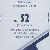 25 bandes Hawid double soudure fond noir 210 x 52 mm ID1052