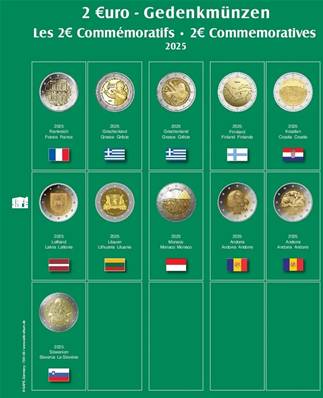 feuille Premium 40 pour pieces de 2 euros 2025 SAFE 7341.40