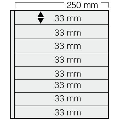 5 Feuilles transparentes Garant 8 bandes SAFE 828