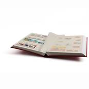 classeur pour timbres 64 pages blanches BASIC W64 rouge Leuchtturm 316445