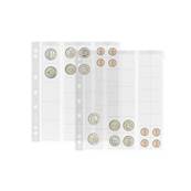 5 feuilles Numis à 33 cases diverses tailles Leuchtturm NHMIX 323010