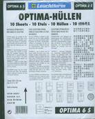 10 Feuilles noires à 6 bandes Optima 6S Leuchtturm 316995