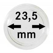 10 Capsules 23.5 mm pour pieces 1 euro LINDNER 2250235P