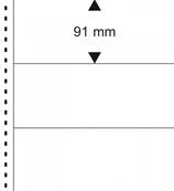 10 feuilles 3 bandes blanches OMNIA 011P LINDNER