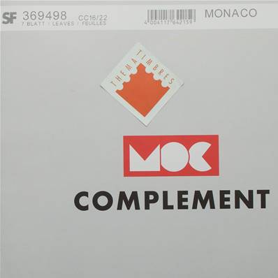 Feuilles complément Monaco avec pochettes 2022 MOC CC16/22 369498