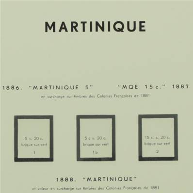 MARTINIQUE 1886-1947 avec pochettes MOC 341261