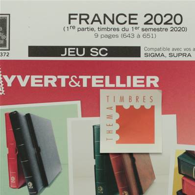 Jeu France SC 2020 1er semestre Yvert et Tellier 135103