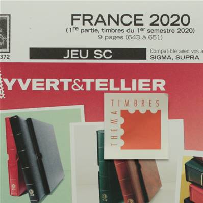 Jeu France SC 2020 1er semestre Yvert et Tellier 135103