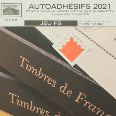 Jeu France Futura FS 2021 2e sem. Autoadhésifs Yvert et Tellier 136139