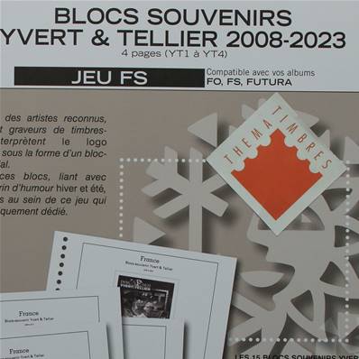 Jeu France Futura FS Souvenirs Yvert et Tellier 2008 à 2023 137640