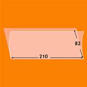 10 bandes 210 x 82 mm simple soudure fond transparent YT180828