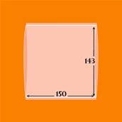 10 pochettes 150 x 143 D double soudure fond transparent YT181508