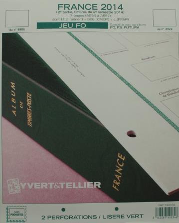 Jeu France Futura FO 2014 2e semestre Yvert et Tellier 740034