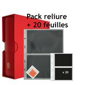 Album galion rouge et 20 feuilles pour 2 Billets Yvert et Tellier 92822