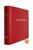 Reliure presidence Pega 030 Rouge avec étui 030E Ceres PRP