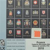 Feuilles 1b Luxe timbres découpés blocs carnets France 2018 DAVO 53758