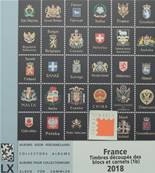 Feuilles 1b Luxe timbres découpés blocs carnets France 2018 DAVO 53758