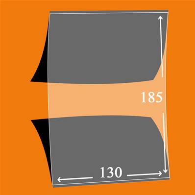 10 pochettes Hawid double soudure fond noir 130 x 185 mm ID12504