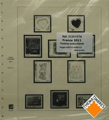 Feuilles France Autocollants PRO 2011 SAFE DUAL 2137/11TA
