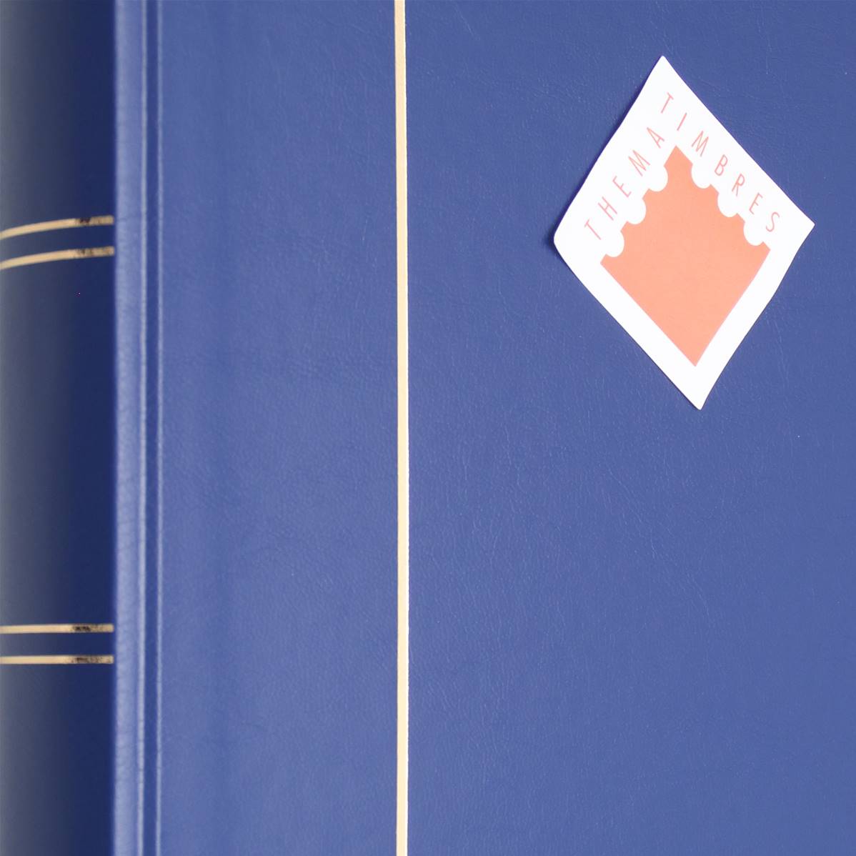 classeur pour timbres 60 pages blanches BASIC W60 bleu Leuchtturm