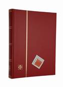 classeur pour timbres 64 pages noires BASIC S64 rouge Leuchtturm 330026