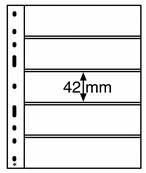 10 Feuilles transparentes  5 bandes Optima 5C Leuchtturm 307543