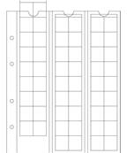 5 Feuilles monnaies Optima 20 à 54 cases de 20mm M54 Leuchtturm 315033