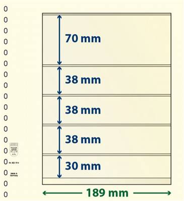 10 feuilles neutres LINDNER T 802514P