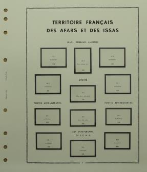 Afars et Issas 1967 à 1977 avec pochettes MOC 341227