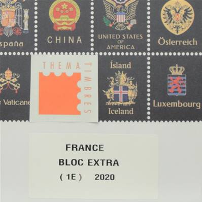 Feuilles Blocs Extras 1e Luxe France 2020 DAVO 53720