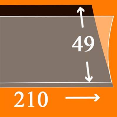 25 bandes Hawid simple soudure fond noir 210 x 49 mm HA1049 308536