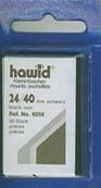 50 pochettes Hawid 6056 simple soudure fond noir 24 x 40 mm ID106