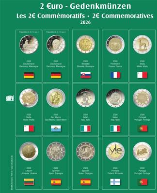 feuille Premium 41 pour pieces de 2 euros 2026 SAFE 7341.41