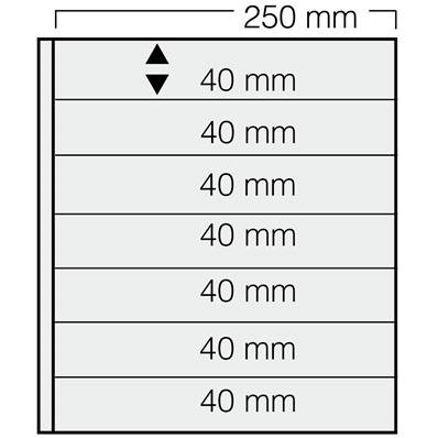 5 Feuilles transparentes Garant 7 bandes SAFE 827