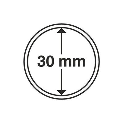 10 Capsules 30 mm pour pieces Leuchtturm GRIPS 30 330370