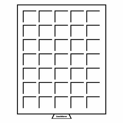 Medaillier tiroir fumé à 35 compartiments carrés 35 mm MB 35 315905