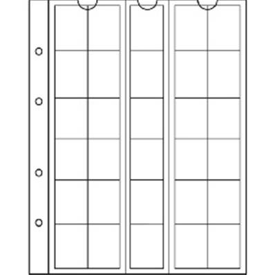 5 feuilles Numis 25 à 30 cases 25 mm Leuchtturm NH30 323463