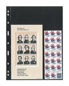 5 feuilles UNIPLATE noires 062 LINDNER