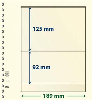 10 feuilles neutres LINDNER T 802205P