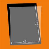 50 pochettes Lindner simple soudure fond noir 41 x 53 mm HA6121