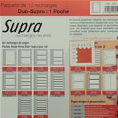 10 recharges Duo Supra 1 poche Yvert et Tellier 1801