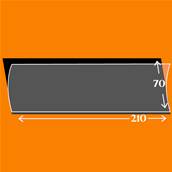 10 bandes 210 mm x 70 mm simple soudure fond noir Yvert 18070