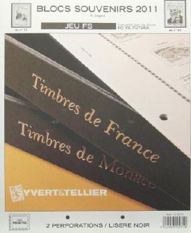 Jeu France Futura FS 2011 Blocs Souvenirs Yvert et Tellier 710071
