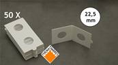 lot de 50 tuis carton HB autocollants 22.5 mm Hartberger 50225TH