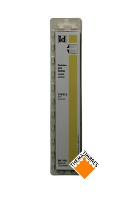 25 bandes ID double soudure fond noir 210 x 31.5 mm ID1031