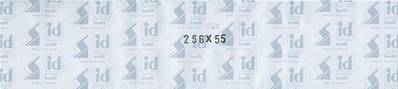 10 pochettes Hawid double soudure fond noir 256 x 55 mm ID1267