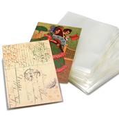 100 etuis souples neutres pour CPA Cartes postales anciennes ID 1740 9248
